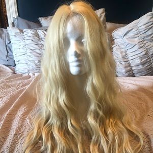 24” blonde lace front wig